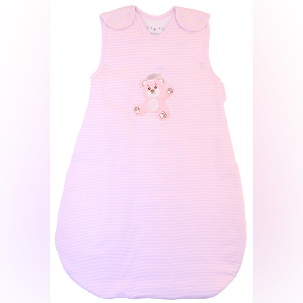 Baby In A Bag Baby Sleeping Bag Winter Model Lavender and White Stripes